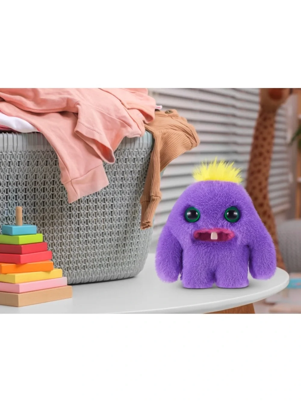 Mr. Needles mini plush toy from the ZURU Fuggler Baby Fugg Series 4